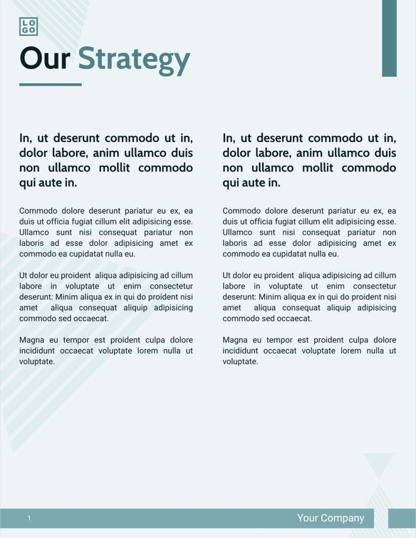 Free angebote & proposal – strategy template