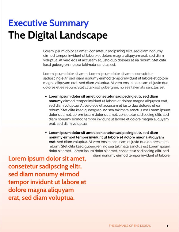 Free report – digital consulting template