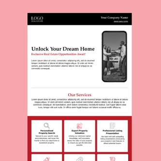 Free real estate – email marketing template