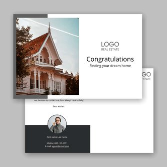 Free real estate – postcard template